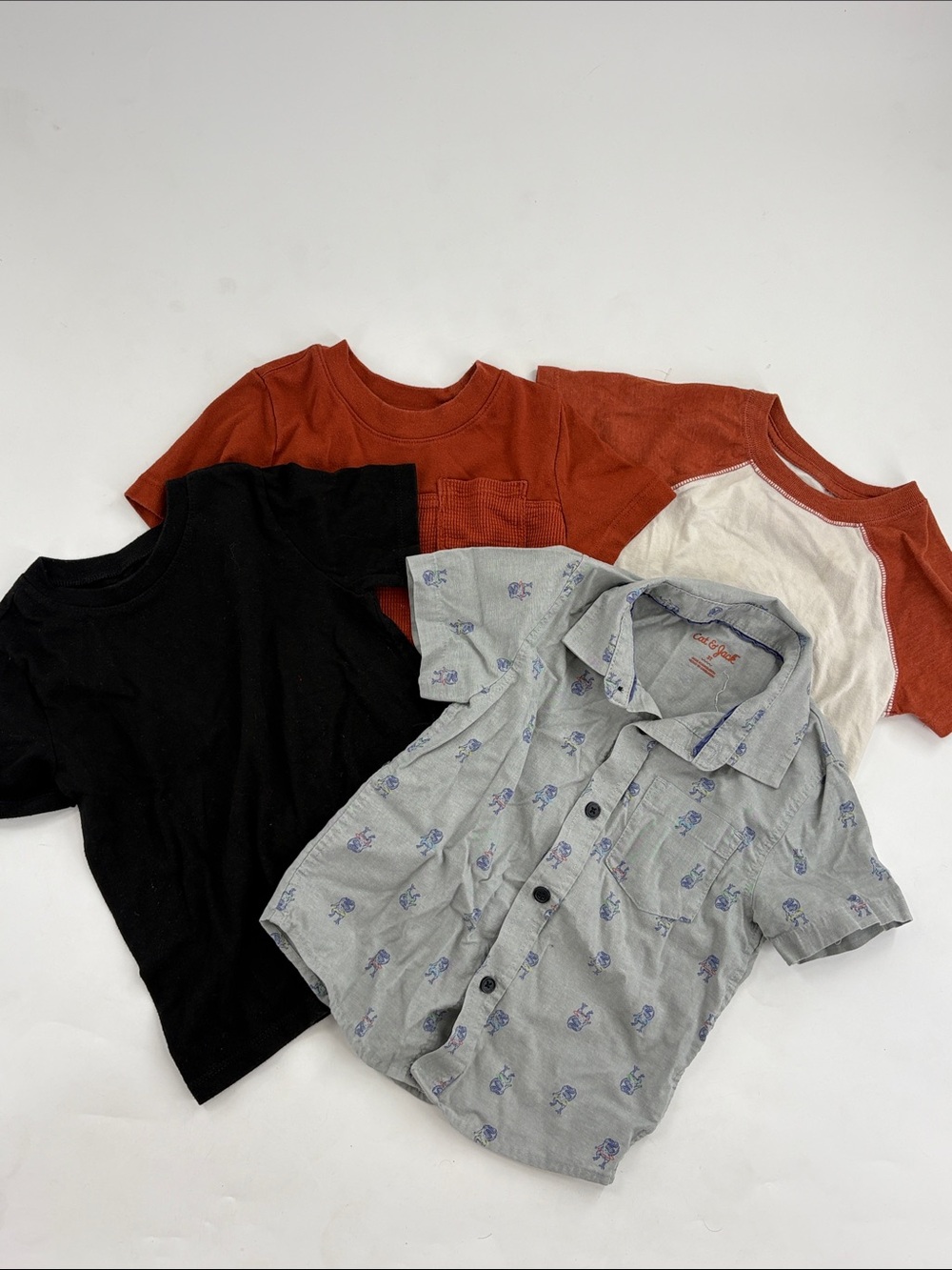 Assorted 3T Kids Short/Long Sleeve Shirts 12pc - Picture 3 of 5